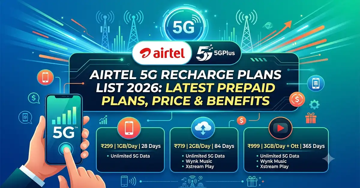 Airtel 5G Recharge Plans List 2026